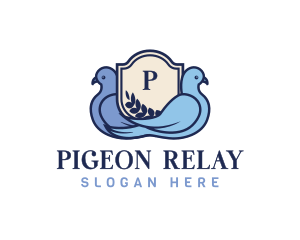 Dove Pigeon Crest logo