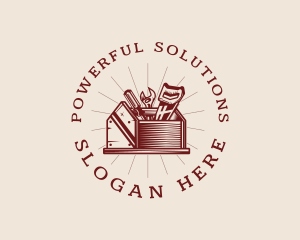 Construction Handyman Toolbox logo design