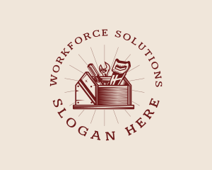 Construction Handyman Toolbox logo design