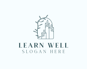 Scented Wellness Candle logo design