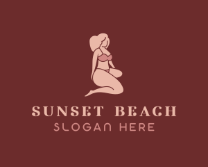 Woman Sexy Lingerie logo design