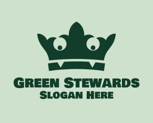 Green Monster Crown  logo design