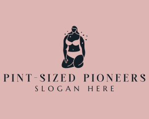 Woman Body Underwear logo design