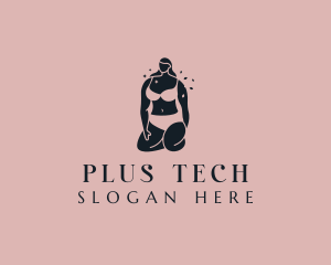 Woman Body Underwear logo design