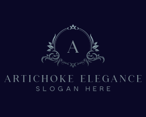 Elegant Floral Crest logo design