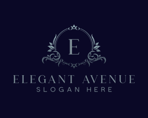 Elegant Floral Crest logo design