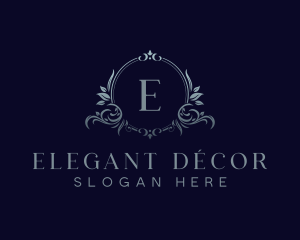 Elegant Floral Crest logo design