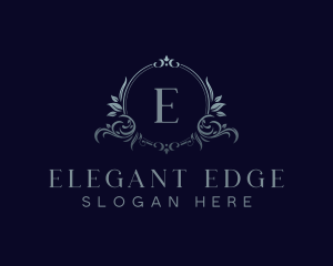 Elegant Floral Crest logo design