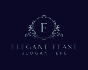 Elegant Floral Crest logo design