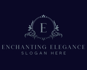 Elegant Floral Crest logo design