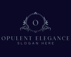 Elegant Floral Crest logo design