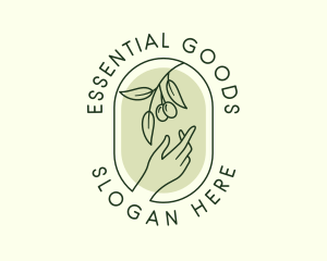 Olive Branch Gardening Hand logo design