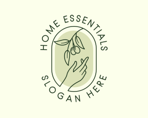 Olive Branch Gardening Hand logo design