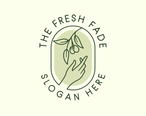 Olive Branch Gardening Hand logo design