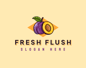 Beach Plum Fruit logo design