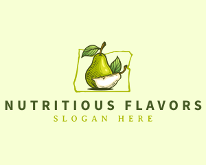 Juicy Pear Fruit logo