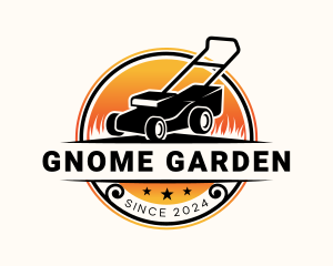 Garden Landscaping Mower logo design