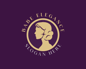 Elegant Woman Portrait logo design