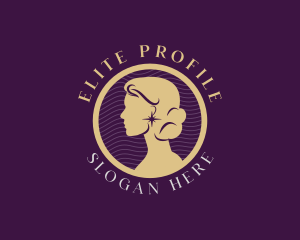 Elegant Woman Portrait logo