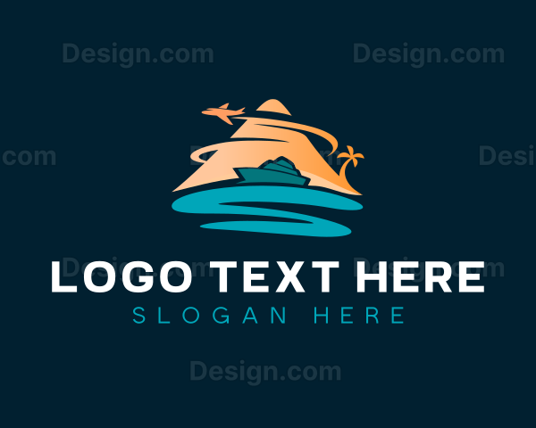 Airplane Cruise Vacation Travel Logo