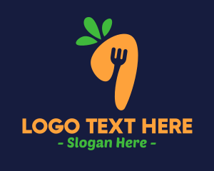 Nutrition - Fork Carrot Restaurant logo design