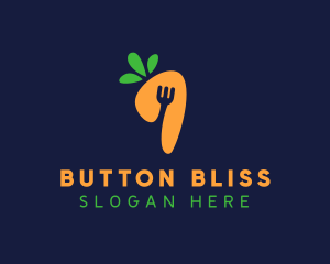 Fork Carrot Restaurant logo design