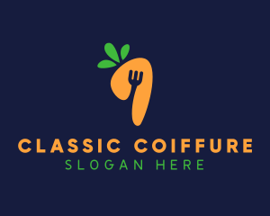 Fork Carrot Restaurant logo design