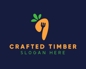 Fork Carrot Restaurant logo design