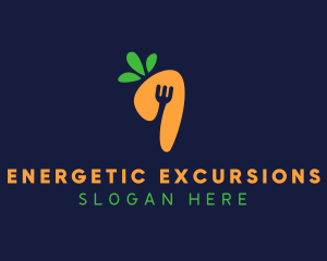 Fork Carrot Restaurant logo design