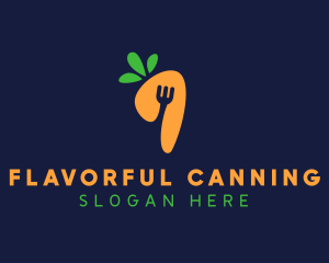 Fork Carrot Restaurant logo design