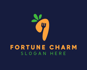 Fork Carrot Restaurant logo design