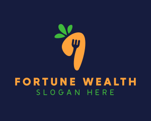 Fork Carrot Restaurant logo design