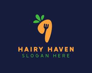 Fork Carrot Restaurant logo design