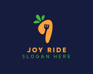 Fork Carrot Restaurant logo design