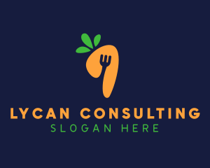 Fork Carrot Restaurant logo design