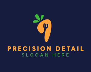 Fork Carrot Restaurant logo design