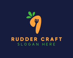 Fork Carrot Restaurant logo design