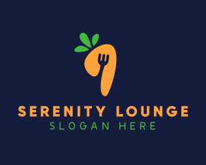 Fork Carrot Restaurant logo design