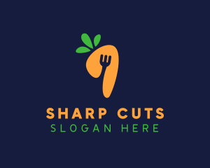 Fork Carrot Restaurant logo design