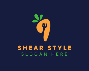 Fork Carrot Restaurant logo design