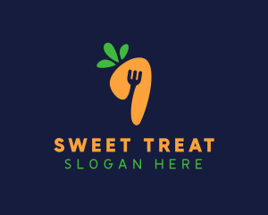 Fork Carrot Restaurant logo design