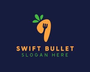 Fork Carrot Restaurant logo design