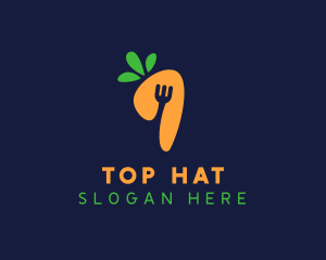 Fork Carrot Restaurant logo design