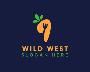 Fork Carrot Restaurant logo design