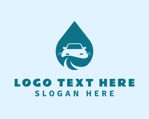 Teal Droplet Car logo