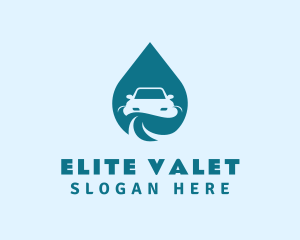 Teal Droplet Car logo