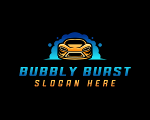 Bubble Car Cleaning logo design