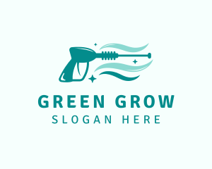 Green Pressure Washing logo design