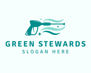 Green Pressure Washing logo design