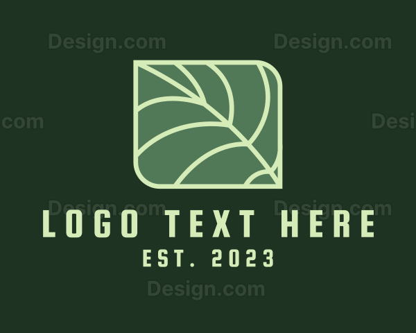 Organic Herb Leaf Logo